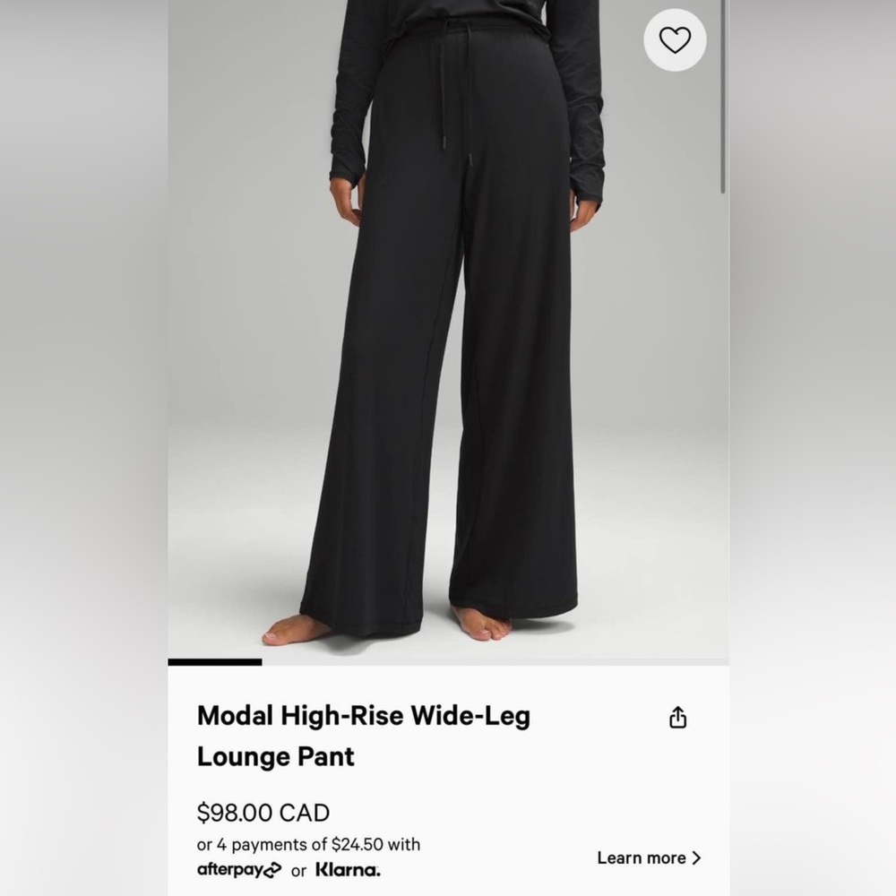 Lululemon Modal High-Rise Wide-Leg pants
